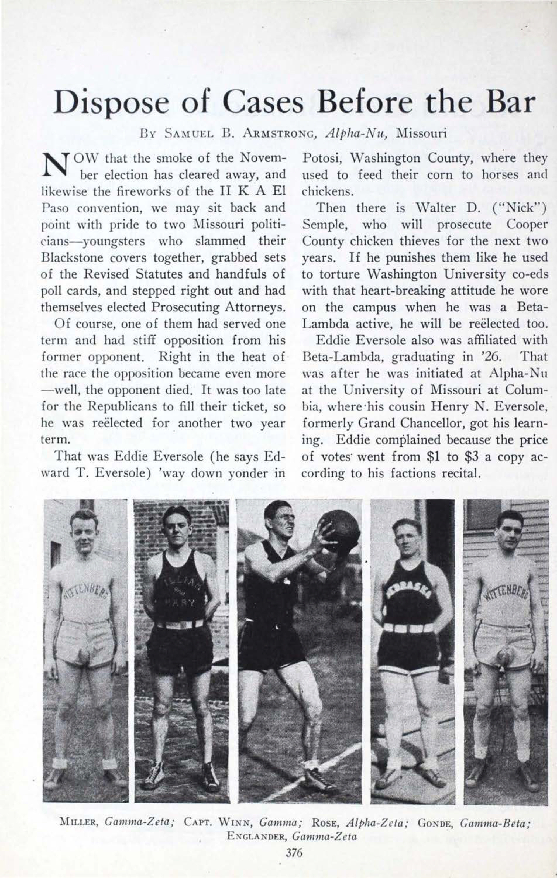 Dispose Of Cases Before The Bar